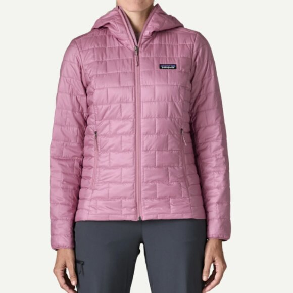 women nano puff hoody color light violet - Picture 2 of 4